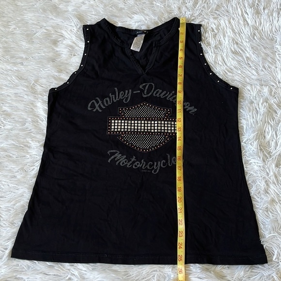 Harley Davidson Motorcycles Barnett Classic Notch Tank top size Large - Picture 9 of 11
